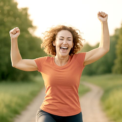 img_8-wohen-programm-ebene-1 Frau läuft lachend mit erhobenen Armen durch die Natur und spürt neue Energie