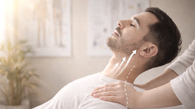 AHNF – Autonome Atmungs- und Haltungsregulation Manuelle AHNF-Behandlung zur Regulation von Haltung und Nervensystem im Schulter-Nacken-Bereich